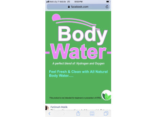 Bodywater essentials because it works
